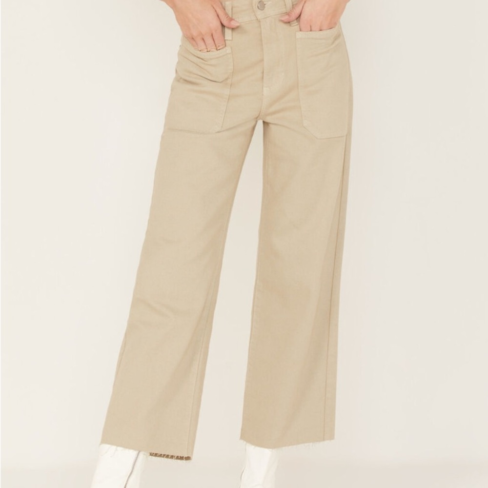 NWT high rise wide leg jeans